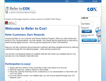 Tablet Screenshot of coxpartnerreferrals.com